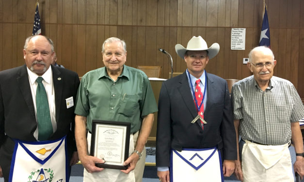 Masonic Lodge Recognizes Members for Long Term Service