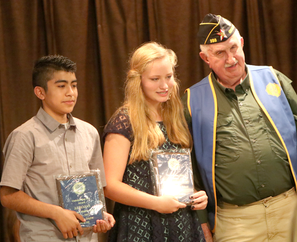 Wortham 8th Graders Receive American Legion Awards