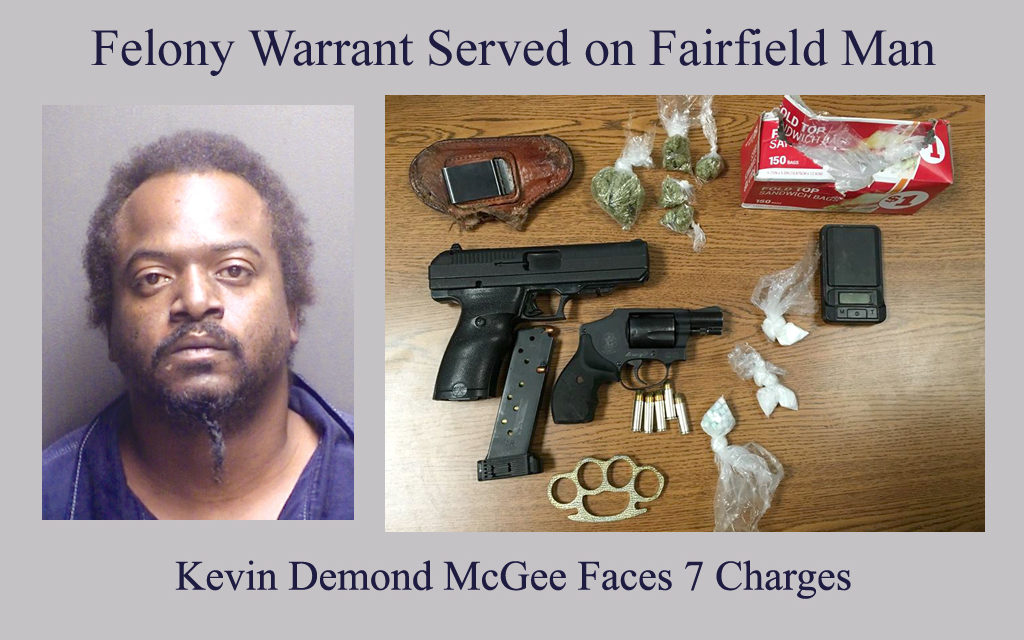 No Where to Hide, Or Run As Felony Warrant Served on Fairfield Man