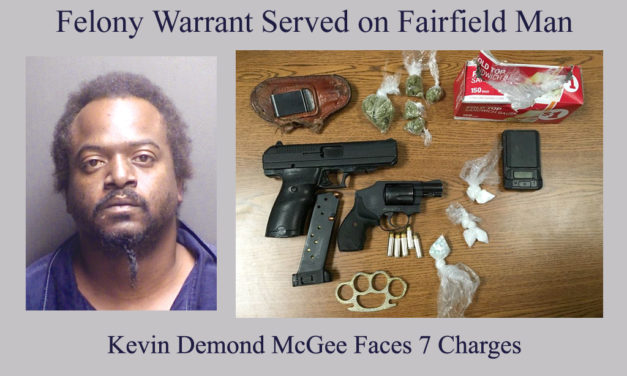 No Where to Hide, Or Run As Felony Warrant Served on Fairfield Man