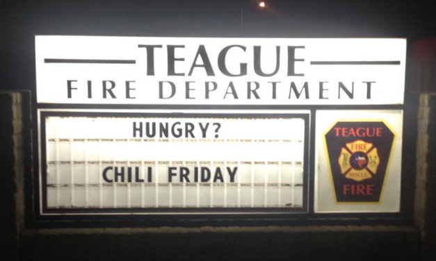 Chili Fundraiser February 16th Benefits Teague VFD