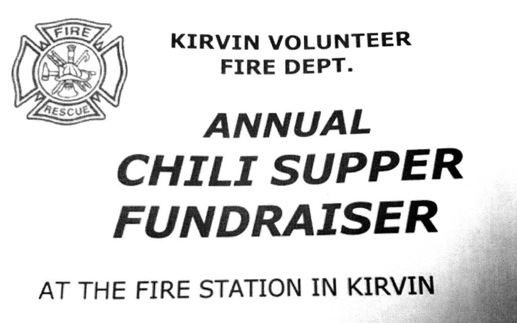 Annual Chili Supper at Kirvin VFD