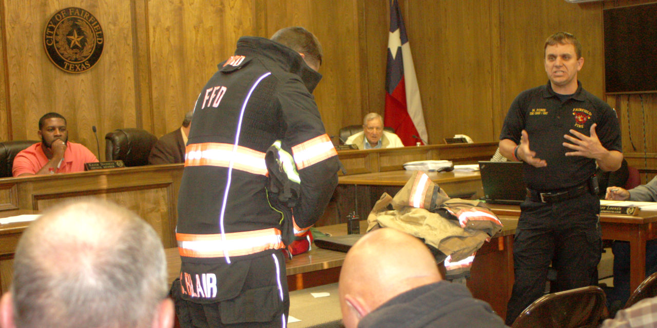 Firefighters Demonstrate New Safety Equipment