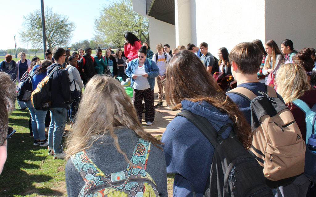 Students Walk Out In Memory of Shooting Victims