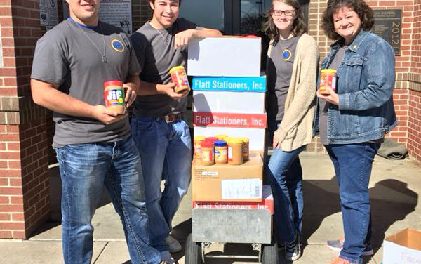 Wortham HS National Honor Society Collects Peanut Butter