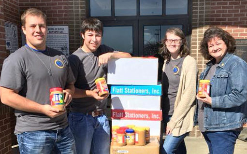 Wortham HS National Honor Society Collects Peanut Butter