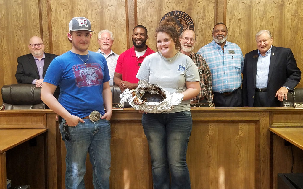 Fairfield Young Farmers Gift Brisket to Council