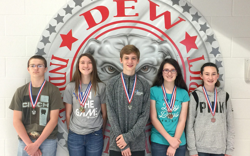 Dew Bulldogs Place at Track Meet