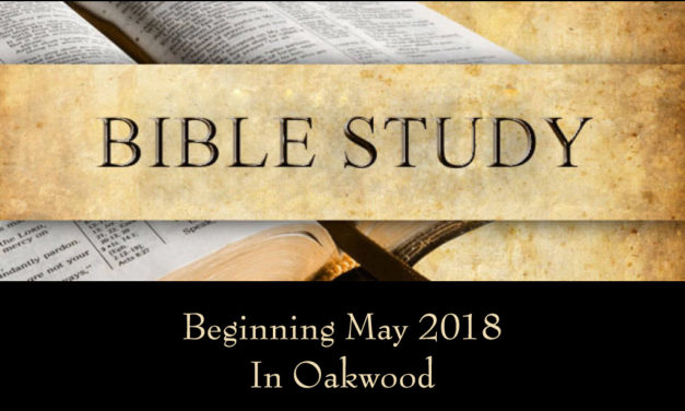 Area-Wide Bible Study Offered Starting in May