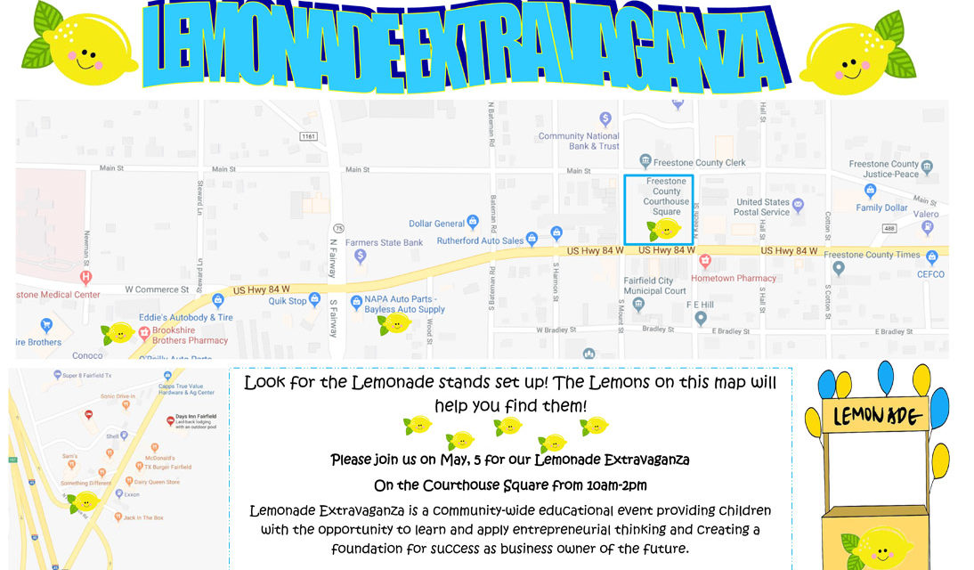 Lemonade Stands to Take Over Downtown Fairfield May 5th