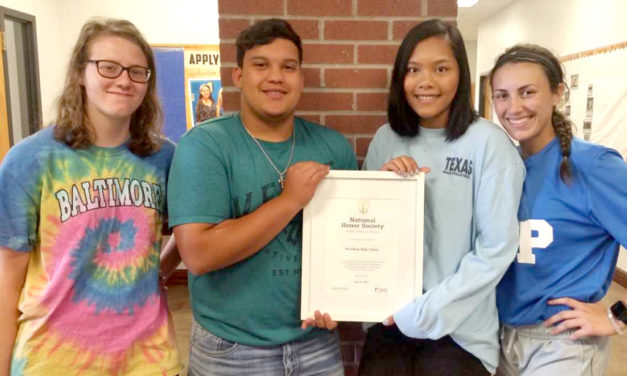Wortham National Honor Society New Year of Service