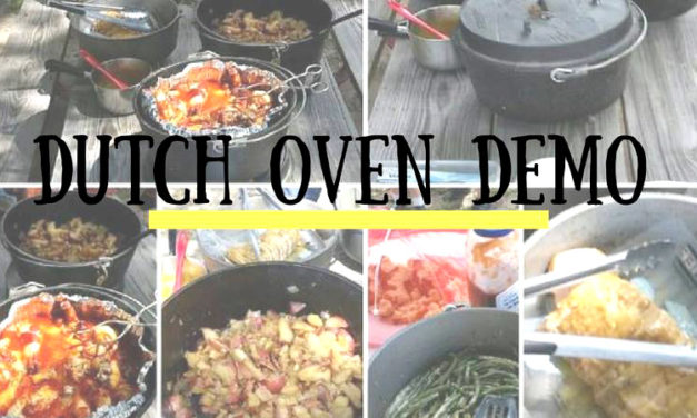 Free Samples at Dutch Oven Demo Class at Fairfield Lake State Park