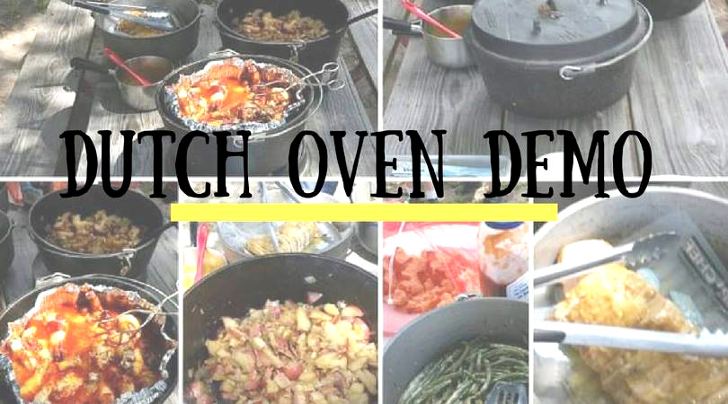 Free Samples at Dutch Oven Demo Class at Fairfield Lake State Park