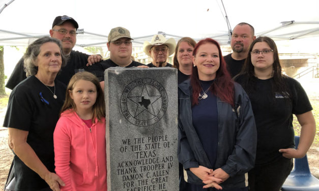 Trooper Memorial Installed on County Courthouse Lawn