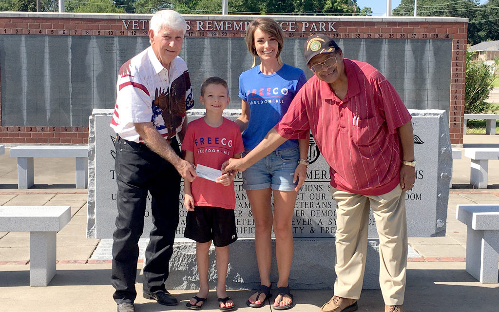 Heart-felt Donation Presented to Veterans Remembrance Park