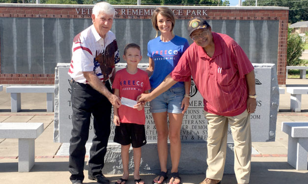 Heart-felt Donation Presented to Veterans Remembrance Park