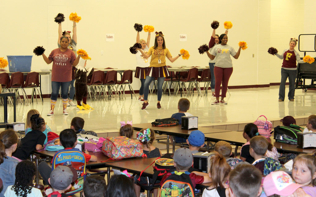 “Eaglettes” Perform at Fairfield Elementary Pep Rally