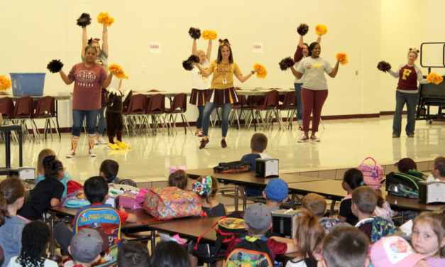 “Eaglettes” Perform at Fairfield Elementary Pep Rally