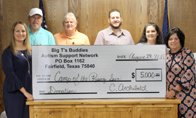 $5,000 Donated to Camp of the Rising Sun by Fairfield Groups