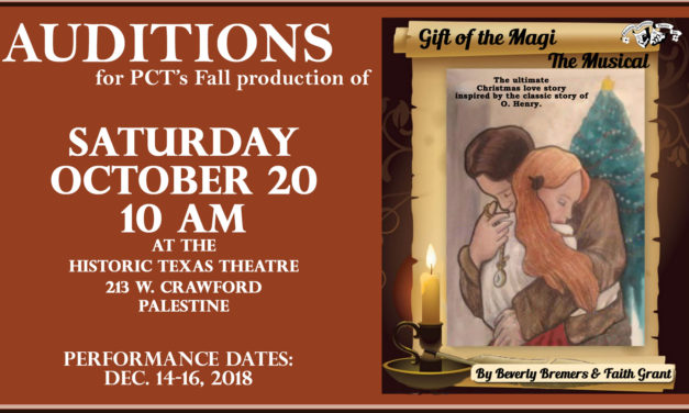 Auditions This Saturday for ‘Gift of the Magi’ at Palestine Theatre