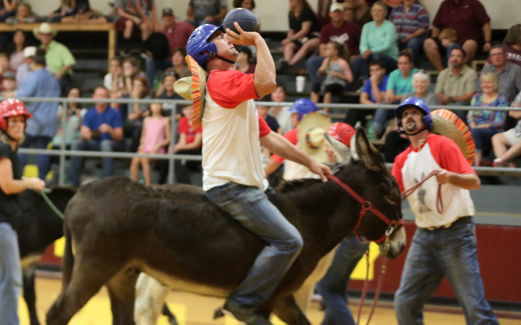 Fun and Basketball (& Donkeys) Raises Money for Band Boosters