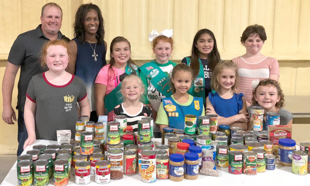 Girl Scouts Collect Donations for Local Food Pantry