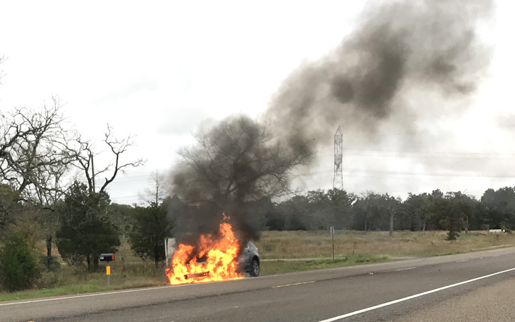 Vehicle Fire On Highway 84