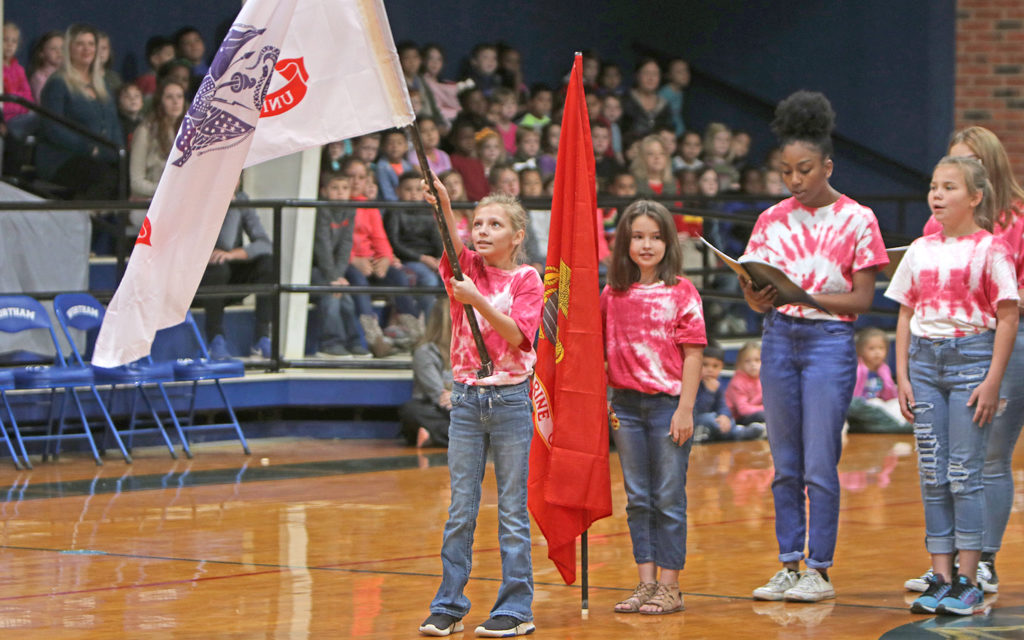 Veterans Honored by Wortham ISD Students and Staff