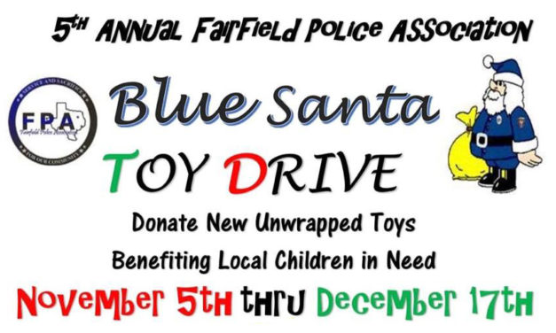 Fairfield PD Collects Toys For Blue Santa Drive