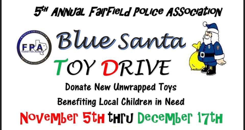 Fairfield PD Collects Toys For Blue Santa Drive