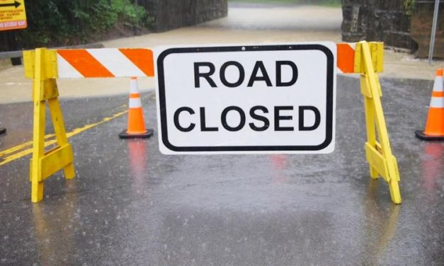 County Roads Closed Thursday Due To Heavy Rain