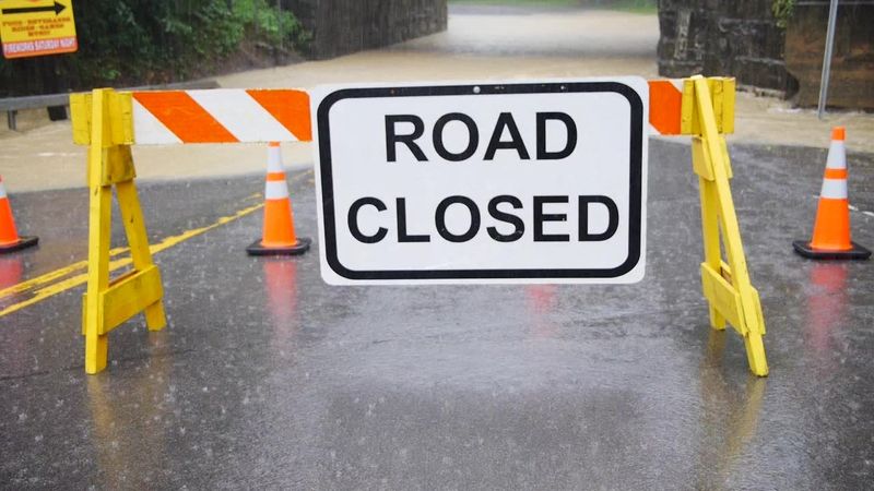 County Roads Closed Thursday Due To Heavy Rain