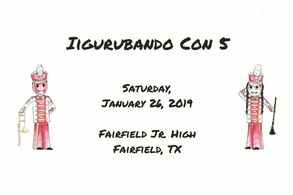 Schedule Announced for Saturday’s 5th Annual Iigurubando Con Event