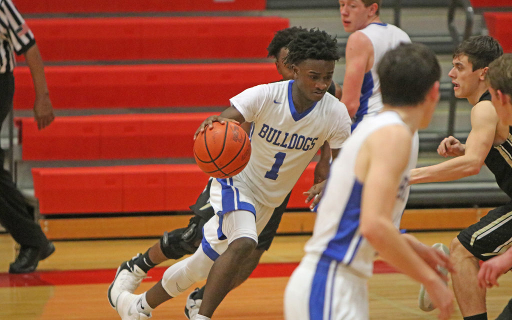 Wortham Bulldog Basketball Action