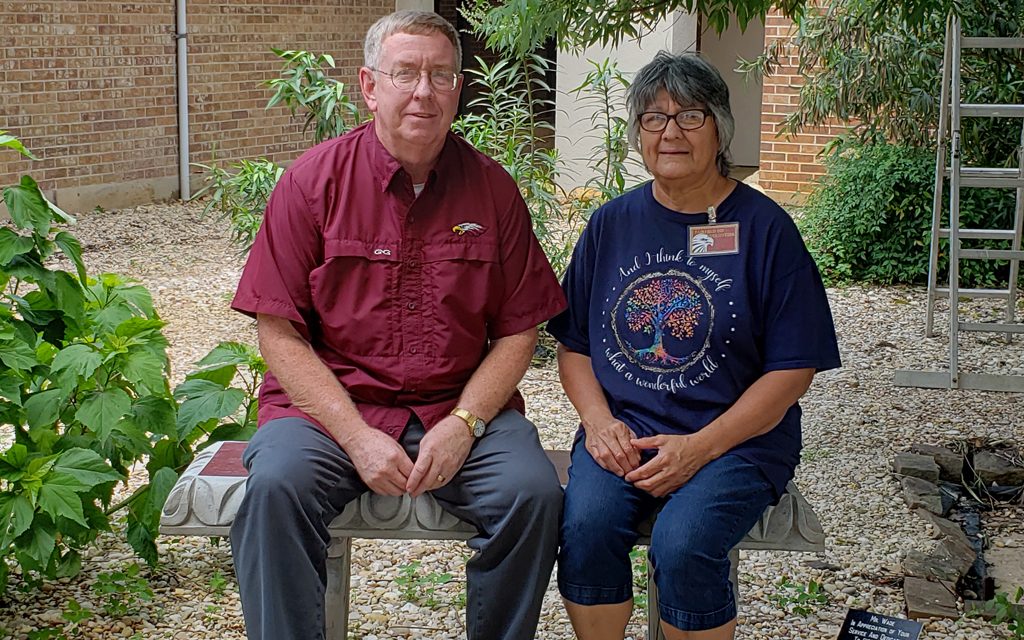 Mr. Wade Honored With Garden Bench