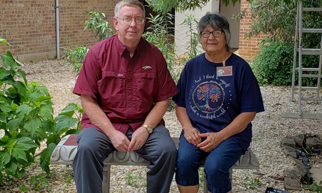 Mr. Wade Honored With Garden Bench