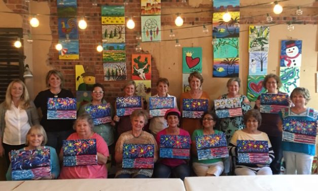 Patriotic Painting Party Marks Last Meeting of Year for Fairfield History Club