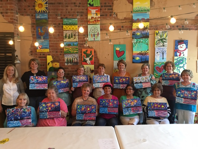 Patriotic Painting Party Marks Last Meeting of Year for Fairfield History Club