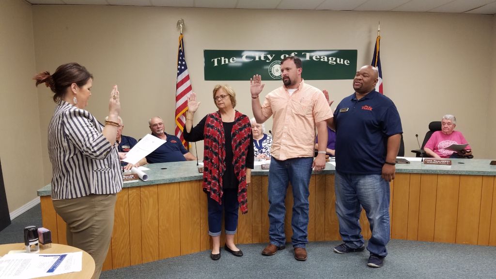 New Aldermen Sworn In At Teague Council Meeting