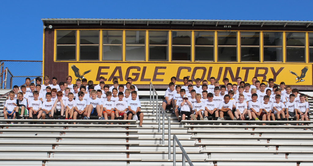 Eighty-Eight Attend 11th Annual Football Camp on Eagle Field