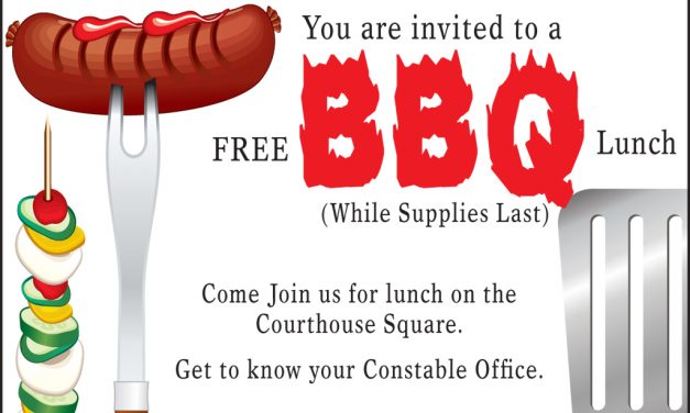 Constables Host FREE BBQ Lunch on Monday, July 22nd