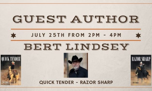 Meet Western / Romance Novelist Bert Lindsey at Book Signing July 25th