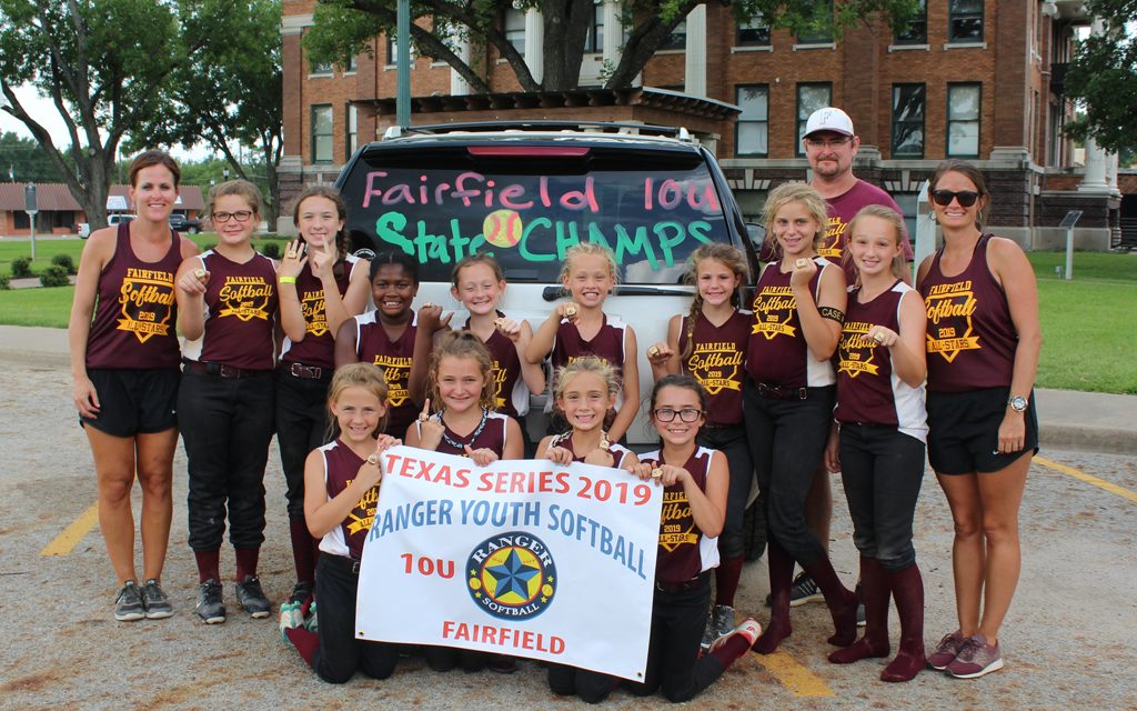 10U Lady Eagles Softball Team  Undefeated Champions