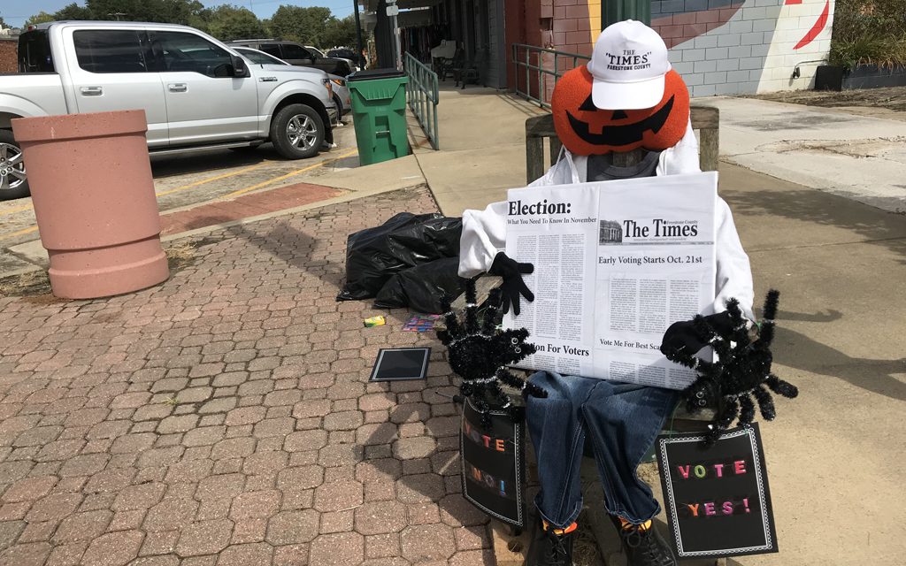 VOTE!  Ballots Cast This Week In Fourth Annual Scarecrow Decorating Contest
