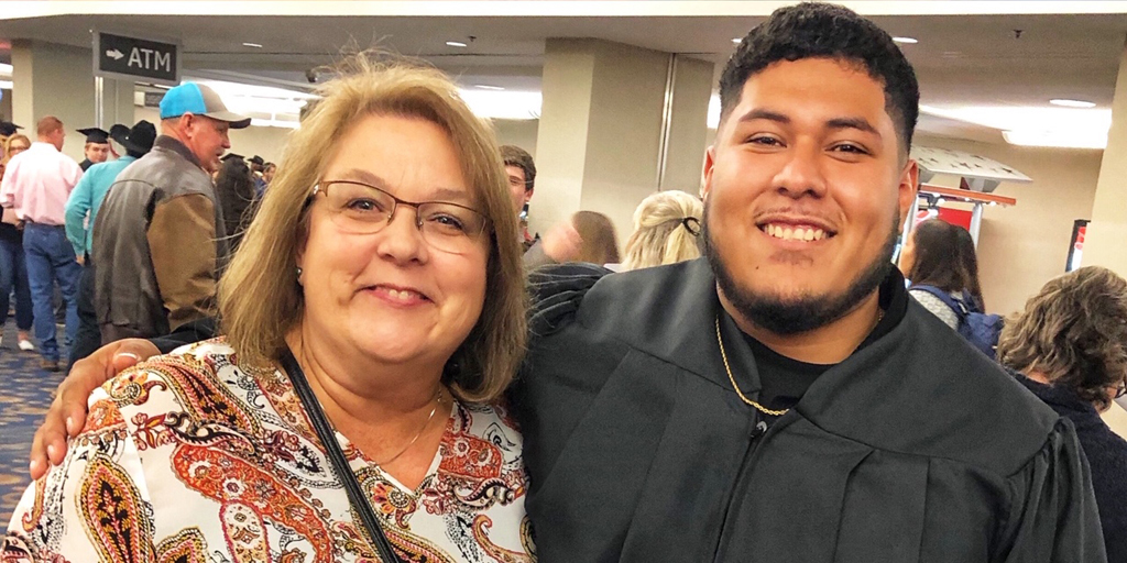 Teacher Watches Former Student Graduate at TSTC