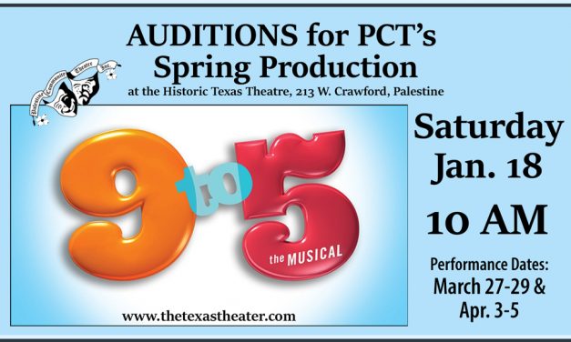Saturday, Jan. 18th Auditions for 9 to 5 Musical