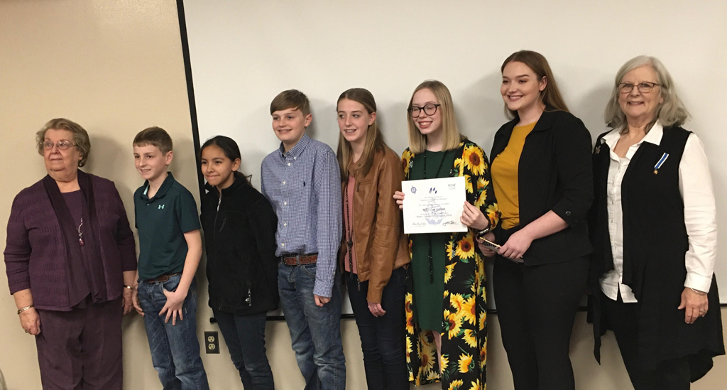 Essay Winners Welcomed by NSDAR members at February Meeting