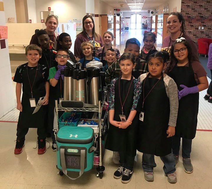 Coffee Cart Grant Awarded to Intermediate Students by Fairfield ISD Education Foundation