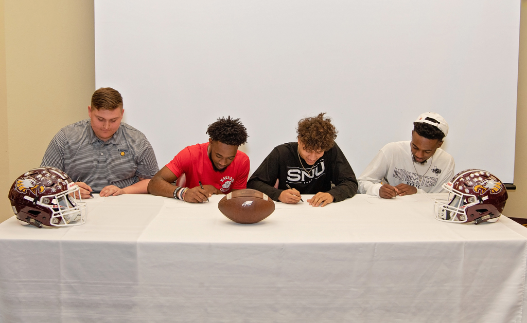 Four Fairfield Eagle Athletes Sign Letters of Intent