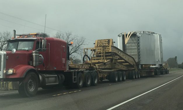 Traffic Slowed For Over-sized Load